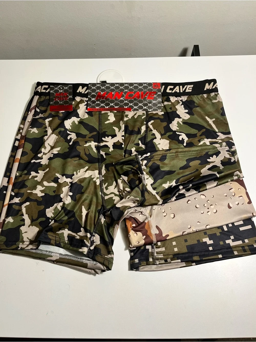 Men’s Camouflage Boxer Briefs - Green Camo